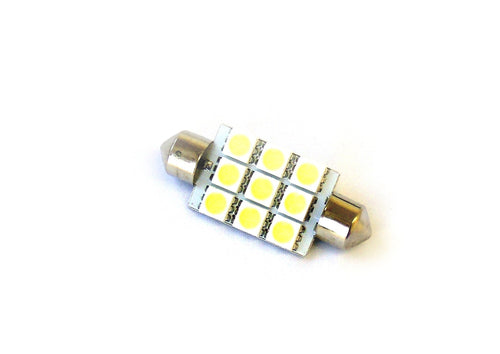 RS-42MM-W-5050 Race Sport 42mm LED White 9 Chip Bulbs
