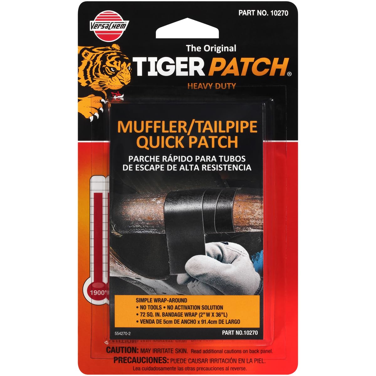 Tiger Patch Versachem Muffler & TAILPIPE WRAP - 2 INCH X 36 INCH