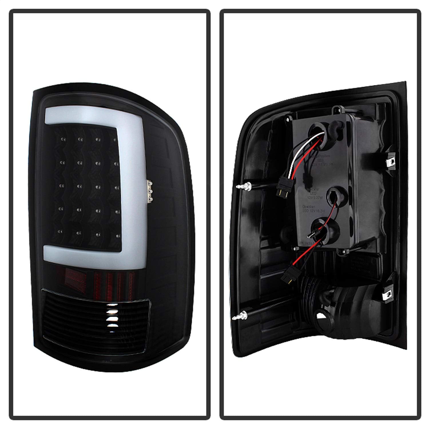 Xtune Spyder - LED Tail Lights (ALT-ON-GS07-G2-LED-BK), Black