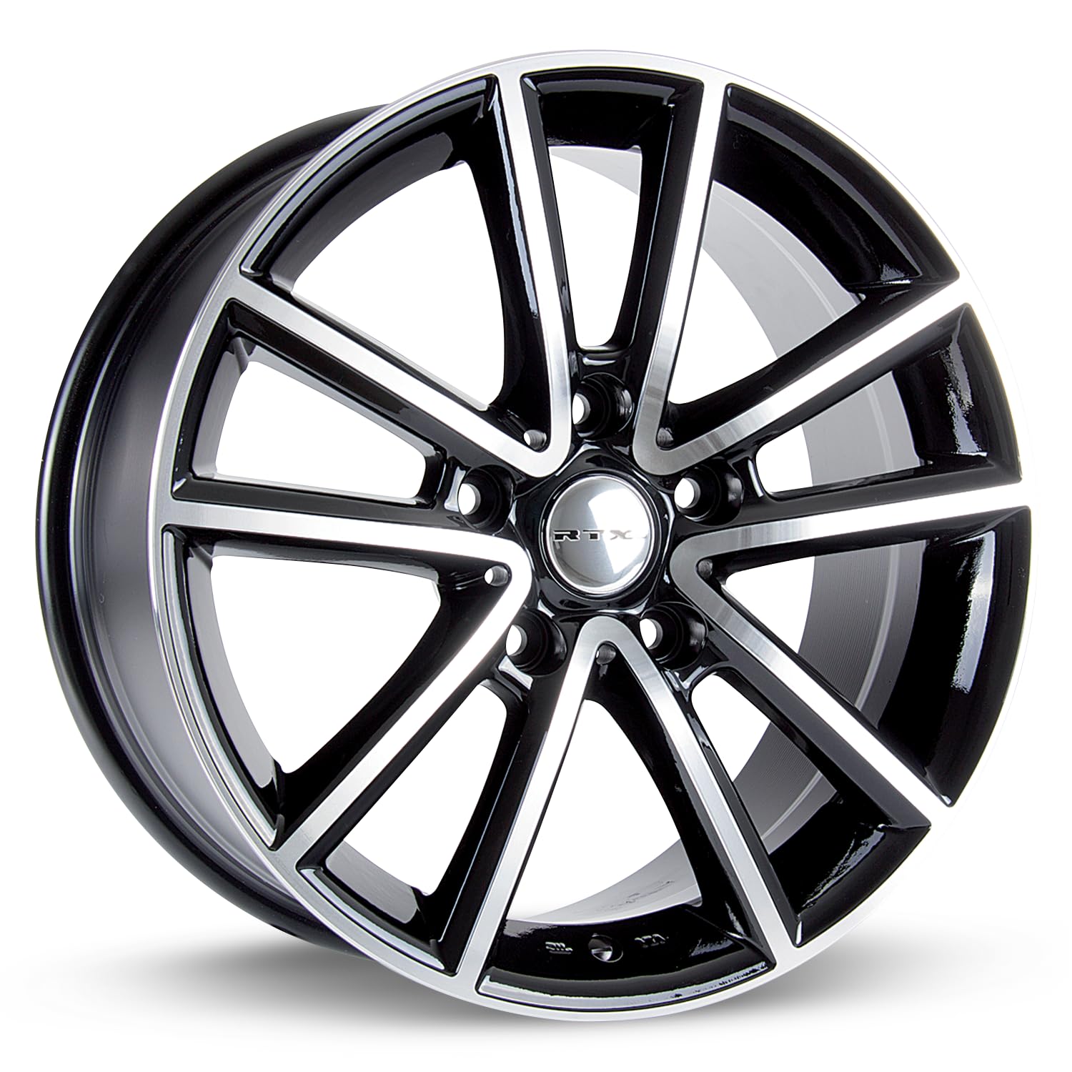 081647 • RTX® • Auburn • Black Machined • 17x7.5 5x127 ET35 CB71.5