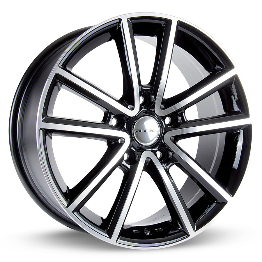 081647 • RTX® • Auburn • Black Machined • 17x7.5 5x127 ET35 CB71.5
