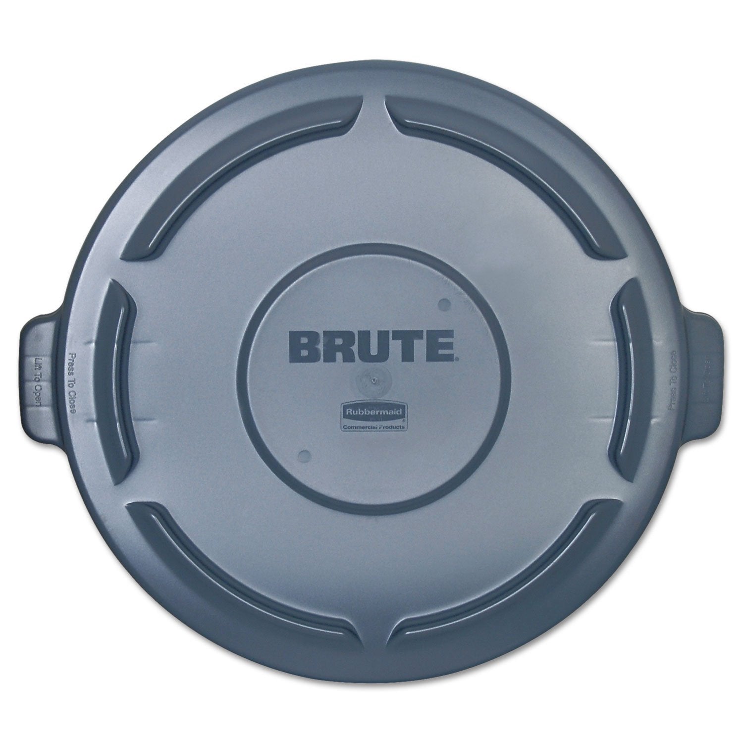 RUB123L Box King Brute Container Flat Lid, 44 gal, 24.25" W x 1.5" H, Gray