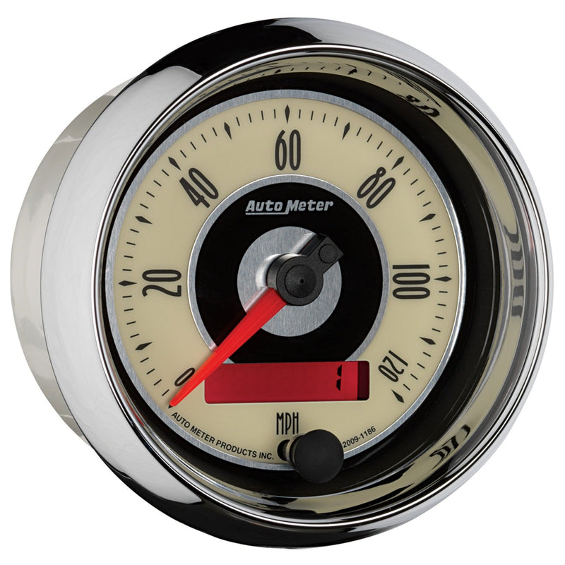 Auto Meter 1186 3-3/8" Cruiser 120 mph Programmable Speedometer Gauge