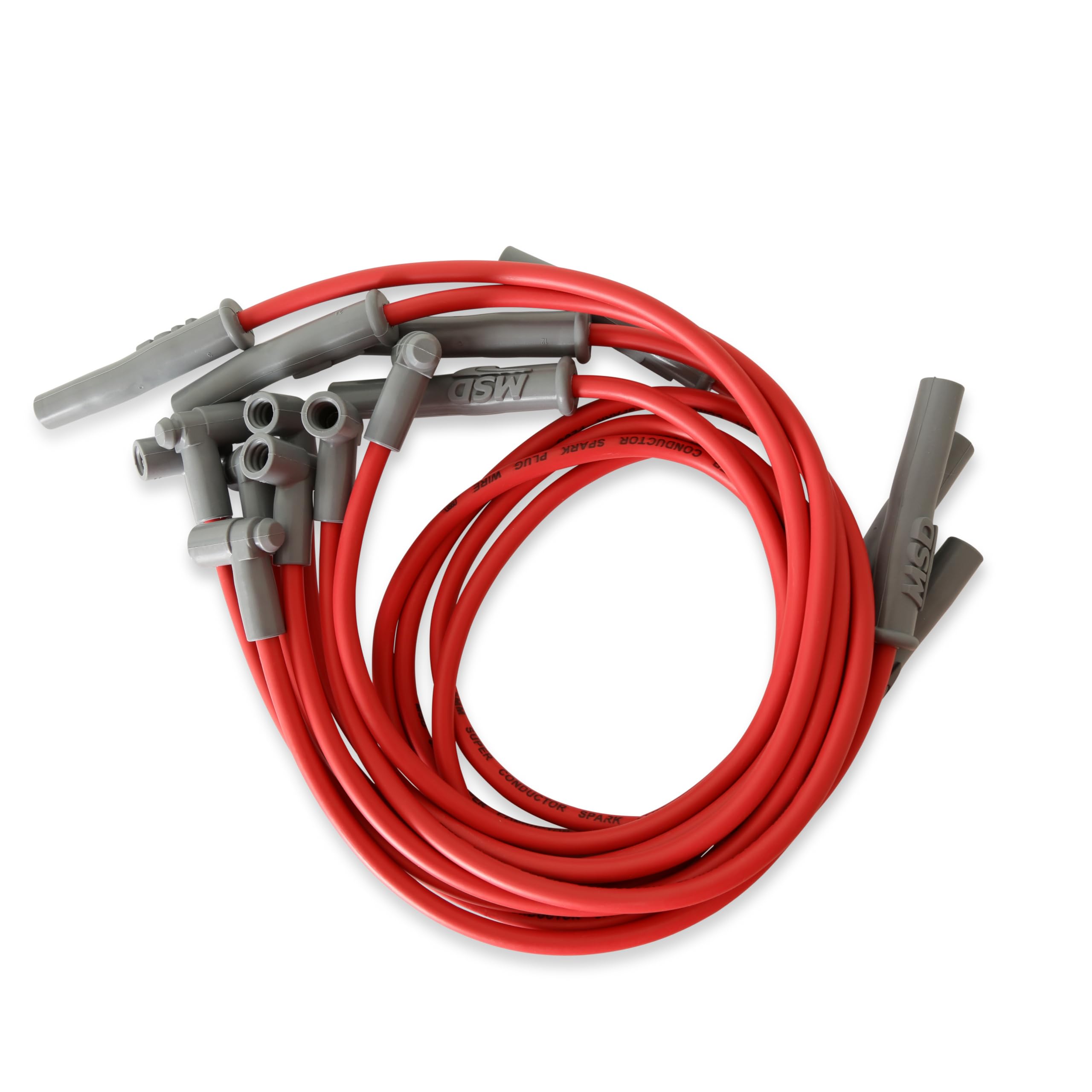 Super Conductor MSD 31369 Spark Plug Wire Set Red