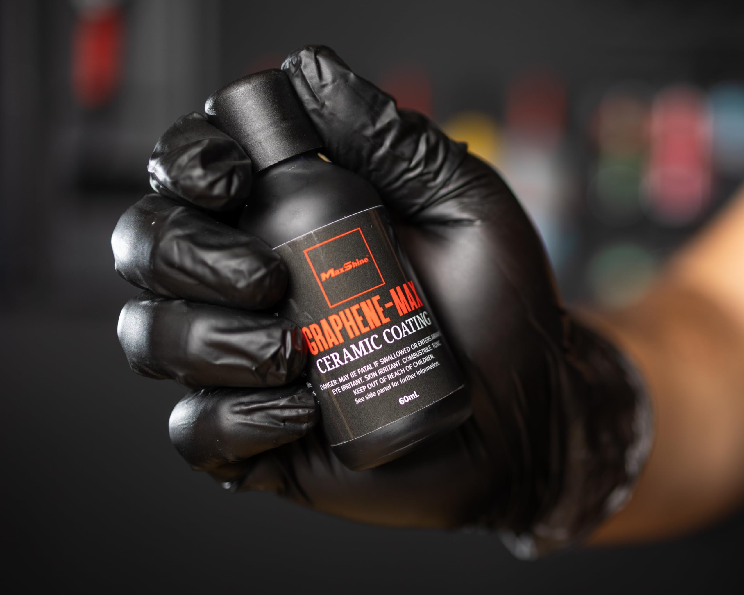 Graphene-MAX Maxshine Ceramic Coating 60mL | Advanced Universal Graphene & Ceramic Formula | Hydrophobic Car Coating with 9-Year Durability | High Gloss Finish & Professional Paint Protection