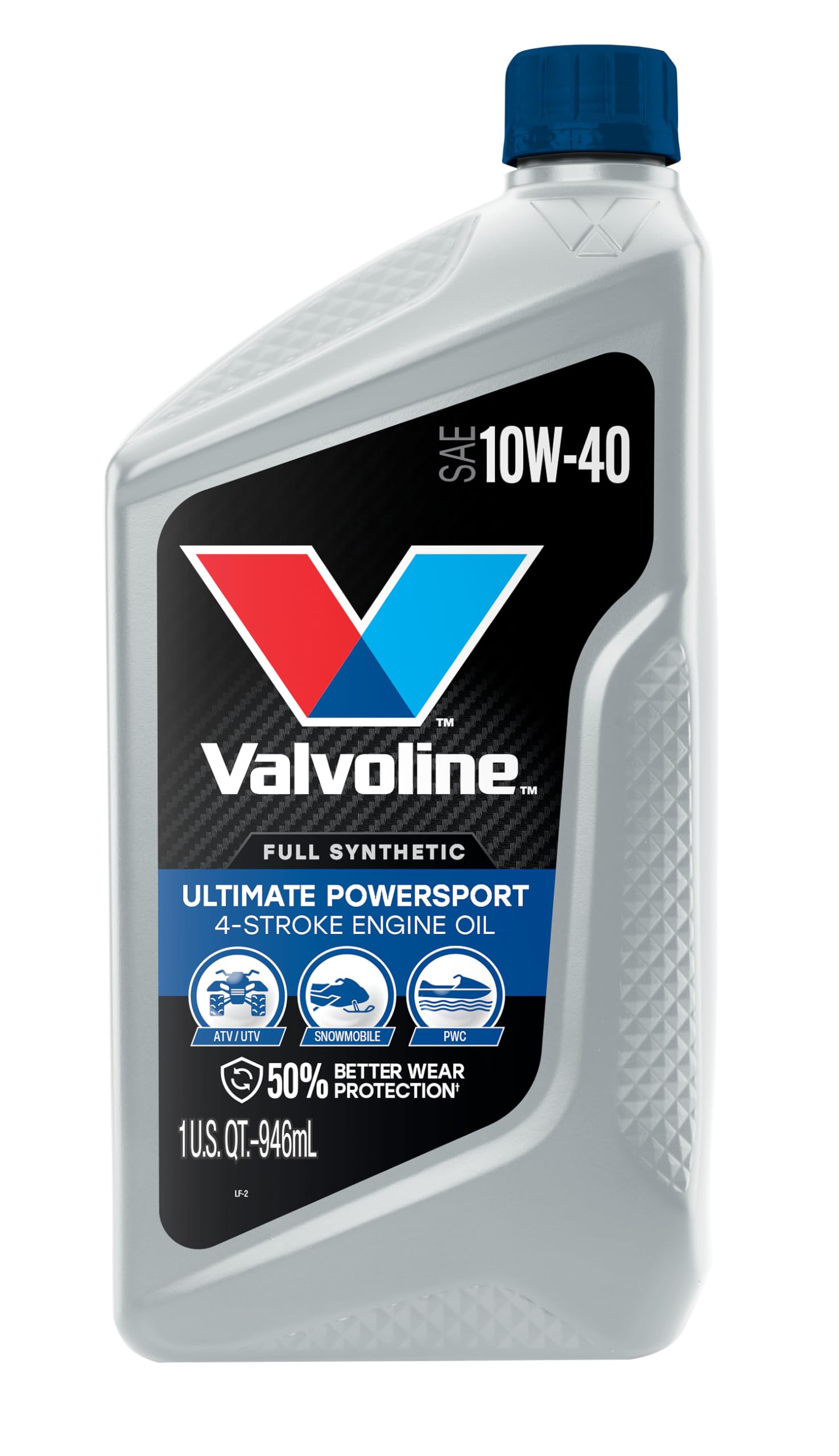 4-Stroke Valvoline Powersport Full Synthetic Motor Oil 1 Quart (Pack of 6)