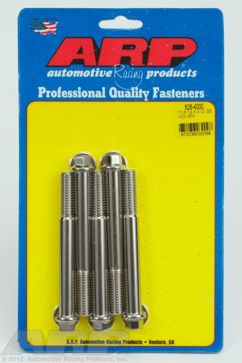Hex Bolt ARP (626-4000), Stainless Steel