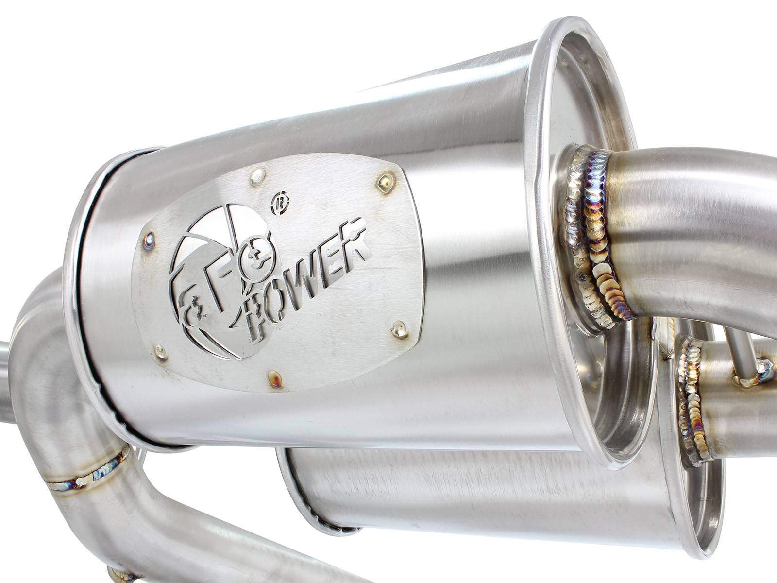 MACH Force-Xp aFe Power 2.5" 304 Stainless Steel Cat-Back Exhaust System with Black Tips
