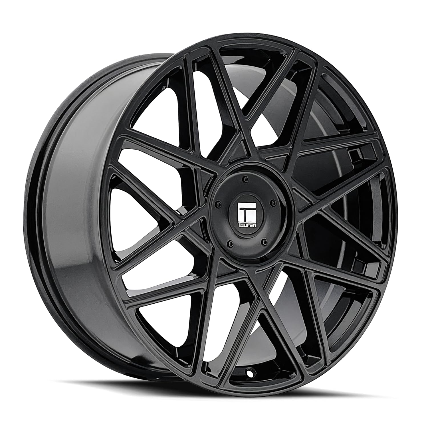 Black Touren 3266 Wheel with Glossy (17 x 8. inches /5 x 112 mm, 35 mm Offset)