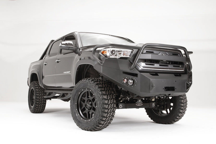 Fab Fours Premium Winch Front Bumper TT16-B3650-B Uncoated/Paintable w/Grill Guard [AWSL]