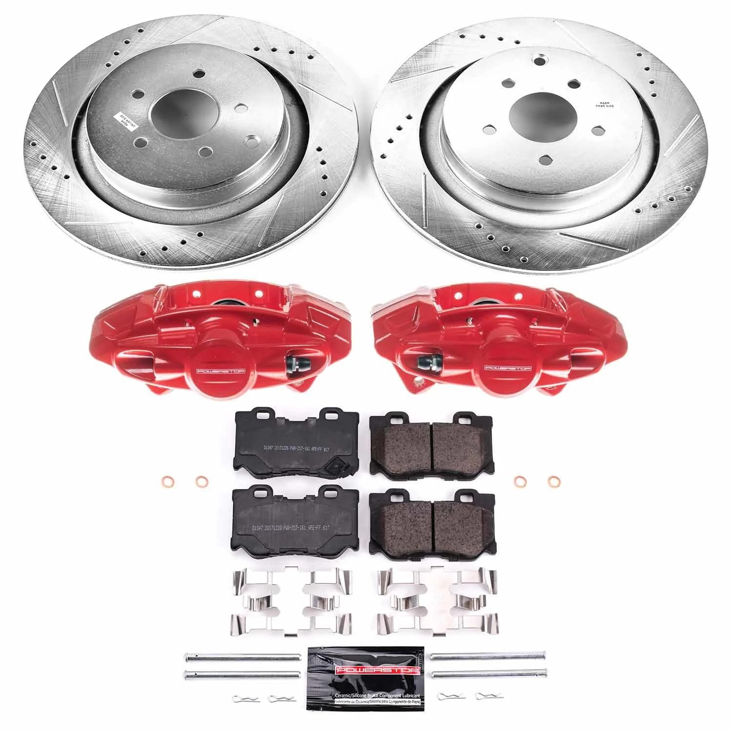 Power Stop Z26 KC5943-26 Front & Rear Street Warrior Brake Kit For Ford Mustang 2011-2014 [Model Specific]