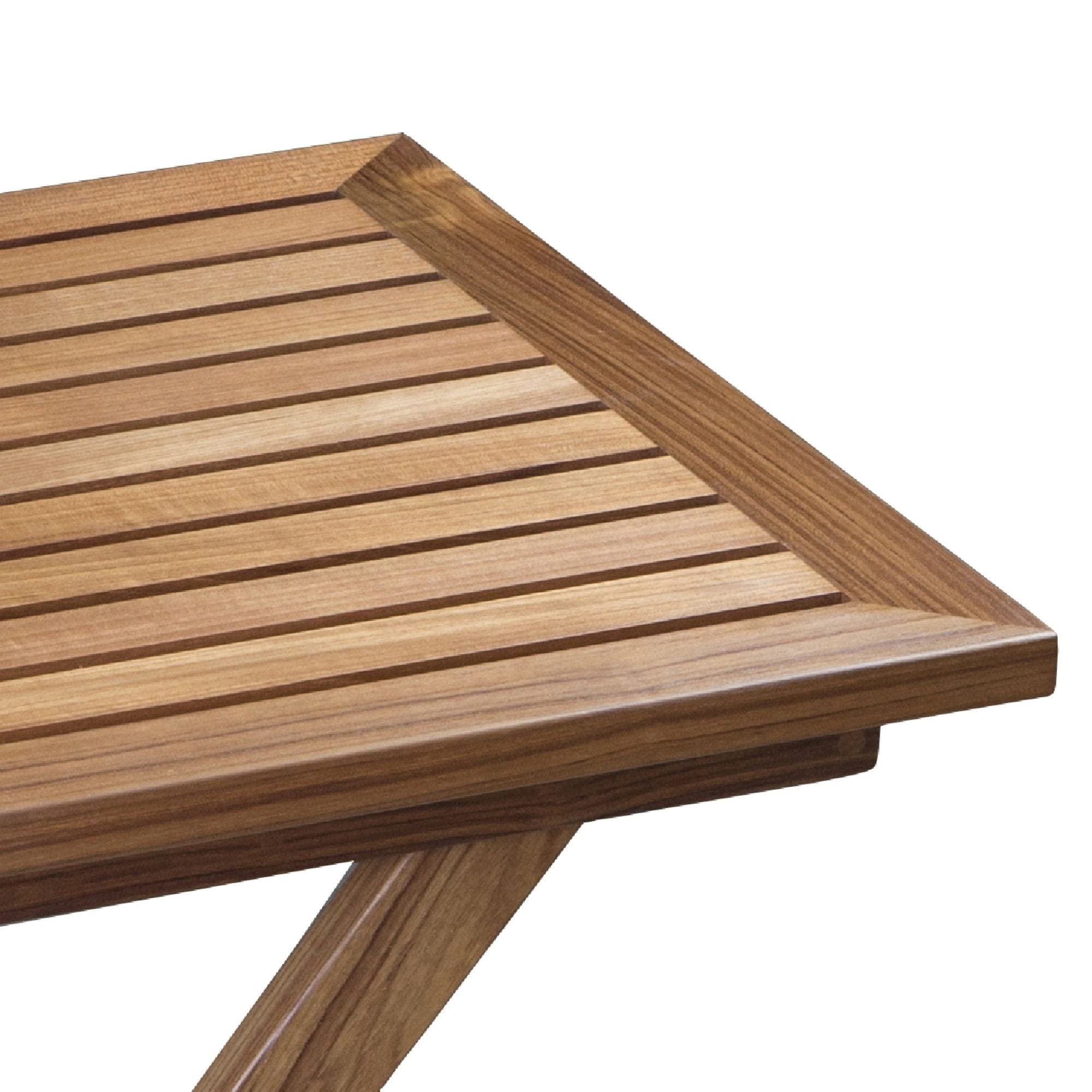 Teak Whitecap 63058 Folding Slat Table