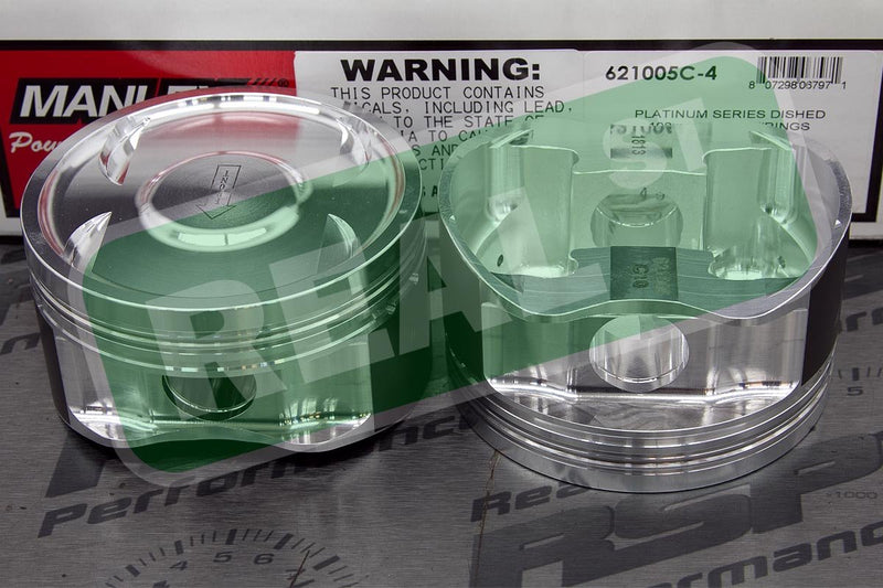 621005C-4 Manley Dish Piston Set with Rings