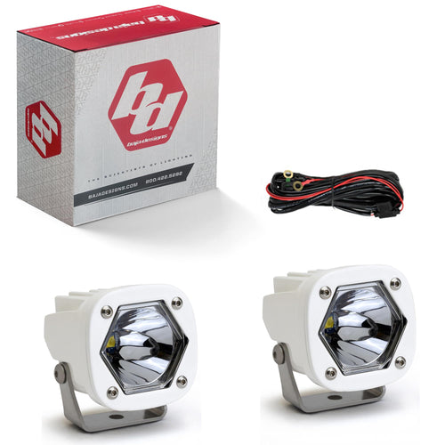 S1 Baja Designs White LED Auxiliary Light Pod Pair - Marine Grade (Spot)