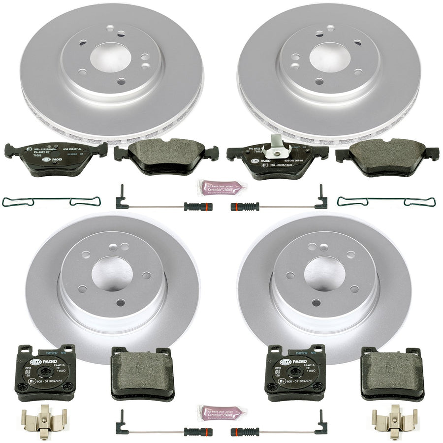 Power Stop ESK6379 Euro-Stop Brake Kit Front & Rear For Mercedes-Benz E320 1998-2003 [Model Specific]