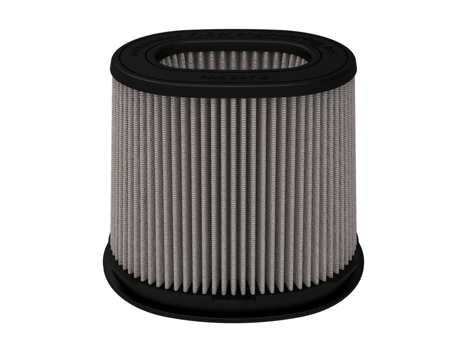 Momentum aFe POWER Intake Replacement Air Filter w/Pro DRY S Media - 6"x4" Inlet, 7.25" Tall - #20-91205D