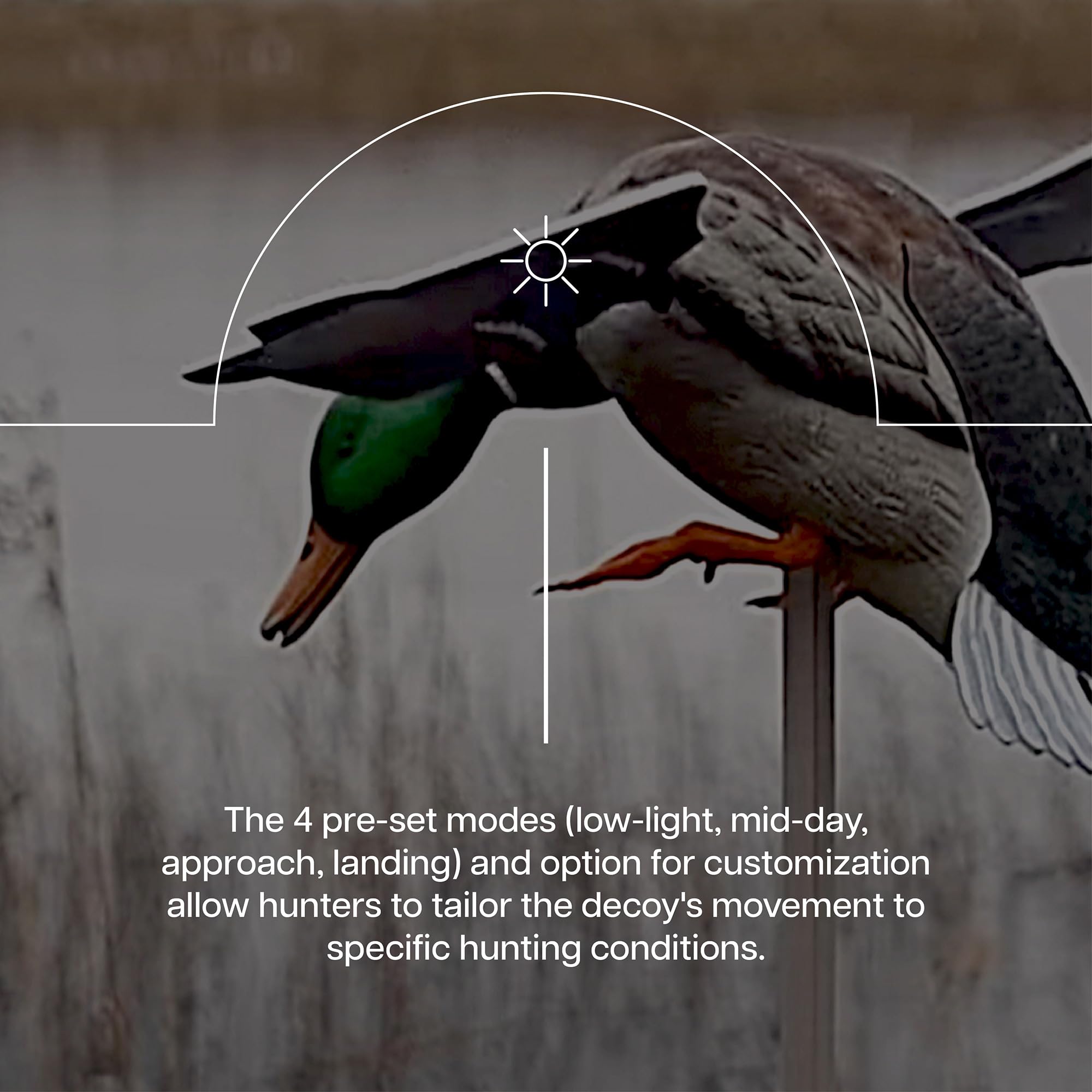 Powerflight Avian-X Smart Motion Mallard Spinning Wing Duck Decoy, Ideal for Hunting, Outdoor, Wasp, Deer, Bee Deterrent, Fake Call, Animal Scare