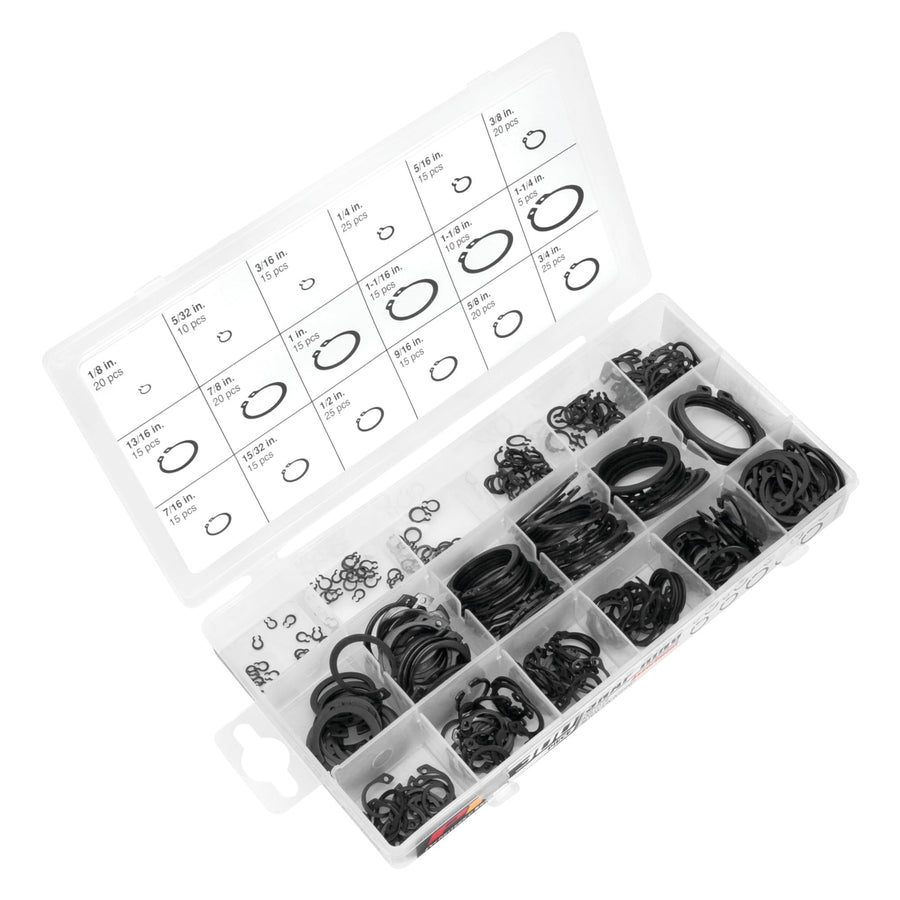 W5212 Performance Tool 300pc External Snap Ring Assortment,Black