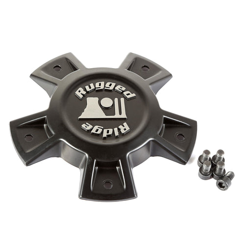 Trail Runner Classic Wheel Center Cap | Rugged Ridge | 15500.90 | Fits 2007-2025 Jeep Wrangler JK/JL; 2020-2025 Jeep Gladiator JT