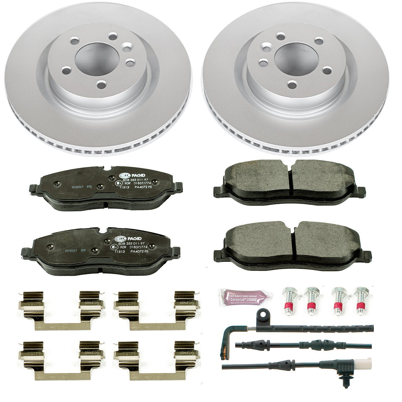 Power Stop ESK6047 Euro-Stop Front Brake Kit L& Rover For Land Rover Range Rover Sport 2006-2009 [Model Specific]