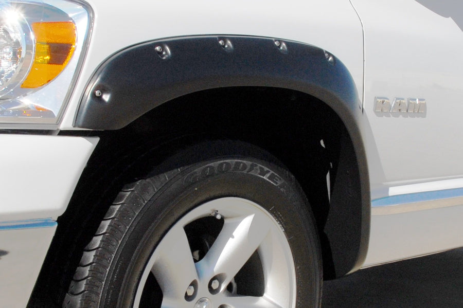 Lund Elite Series RX203SA Black Rivet Style Standard Front Fender Flare - 2 Piece