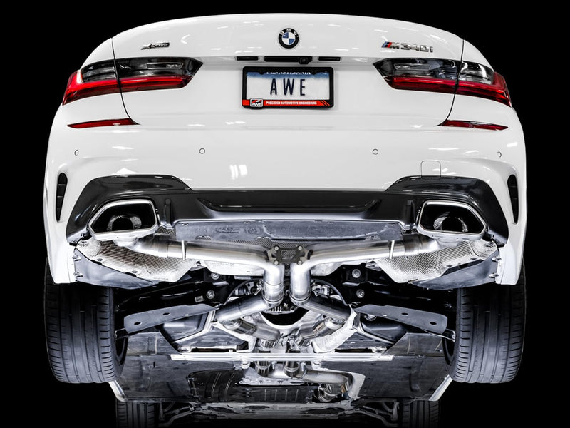 2019+ BMW M340i (G20) AWE Tuning Track Edition Exhaust (Use OE Tips)