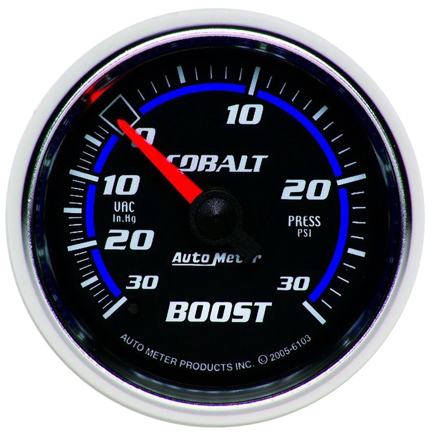 Auto Meter Cobalt 6103 Mechanical Boost / Vacuum Gauge, 2.3125 in.