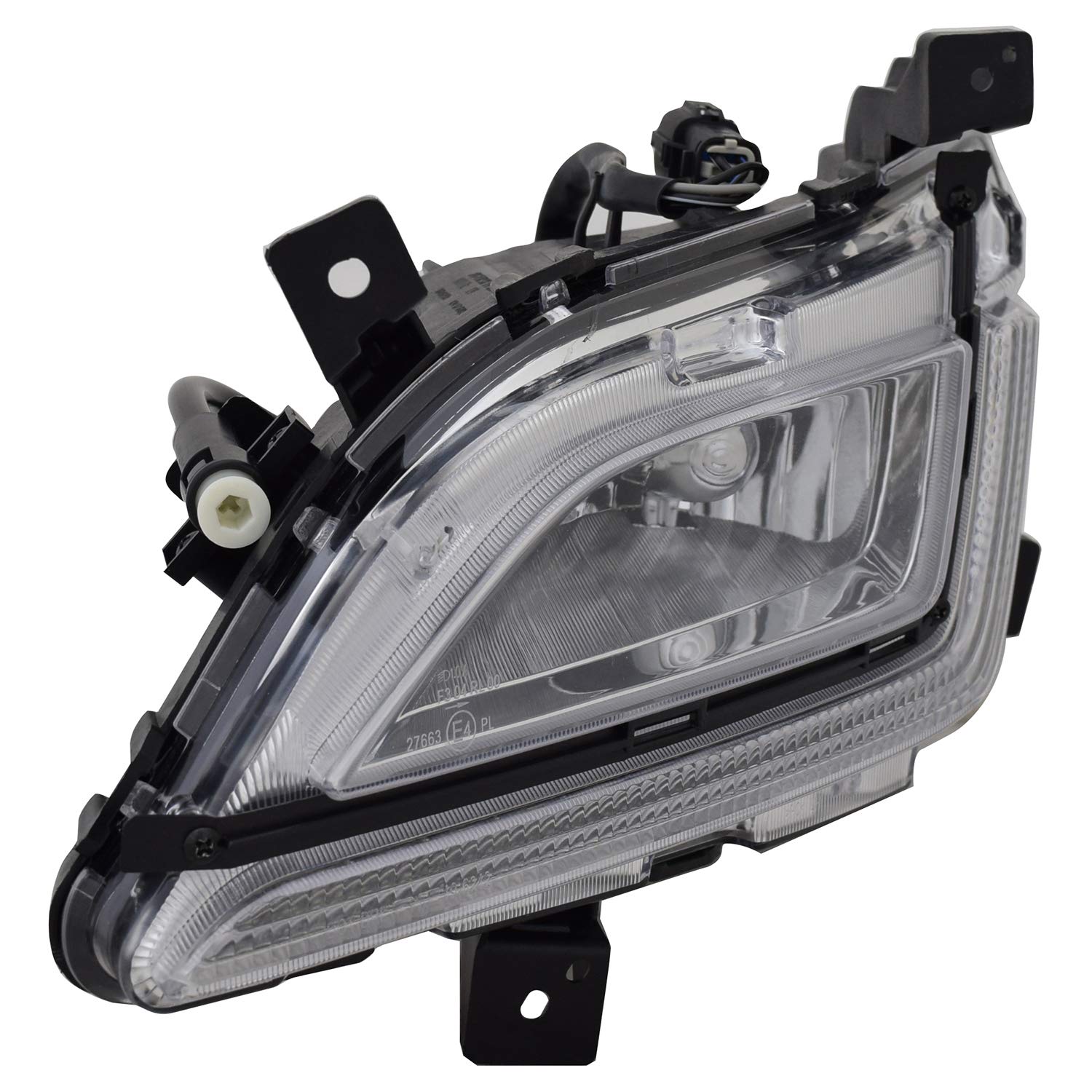 Left TYC Fog Light Assembly Compatible with 2019-2021 Hyundai Tucson