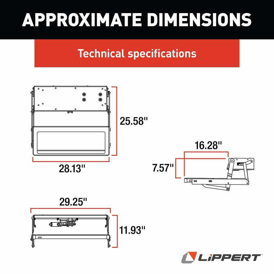 33 Series Kwikee Electric Step Assembly with Logic Control Unit and No Switch Kit for RVs & Travel Trailers