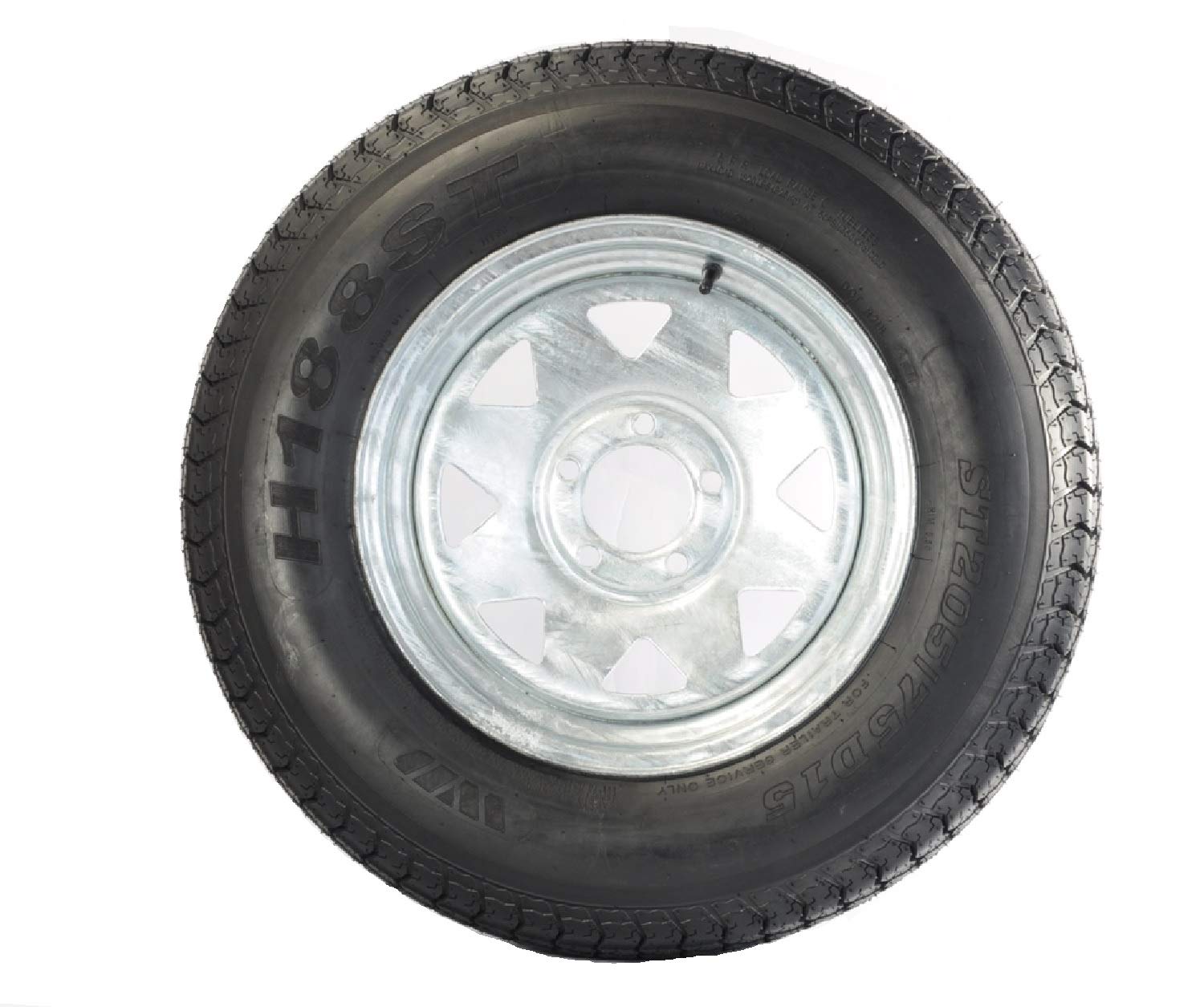 Kenda K550 ST205/75D-14 Tire Bias w/ 5H Spoke Galvanized, LRC - Loadstar