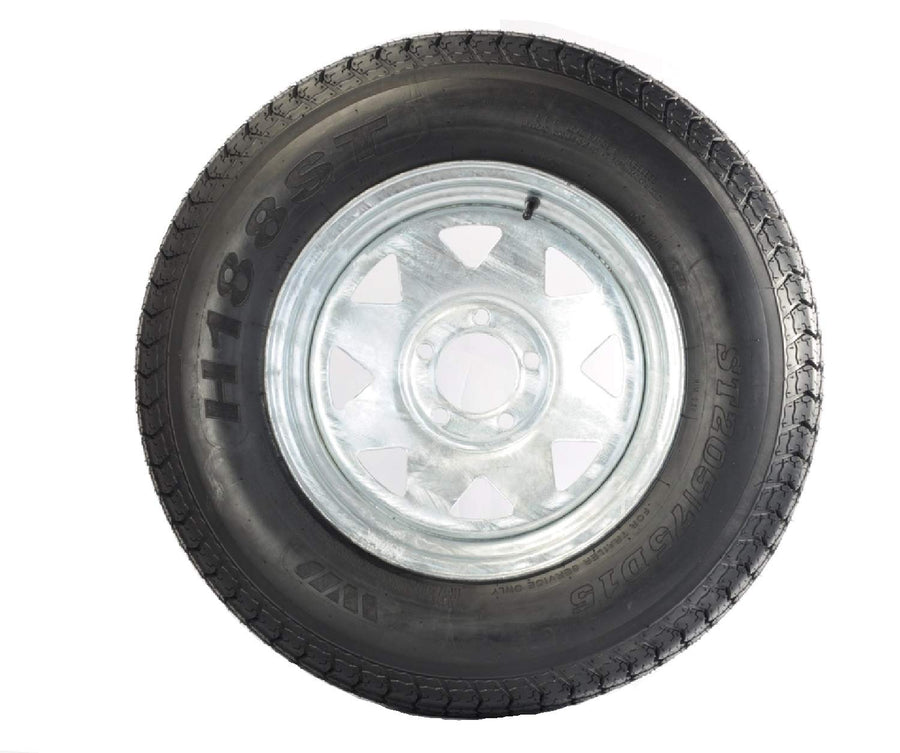 Kenda K550 ST205/75D-14 Tire Bias w/ 5H Spoke Galvanized, LRC - Loadstar