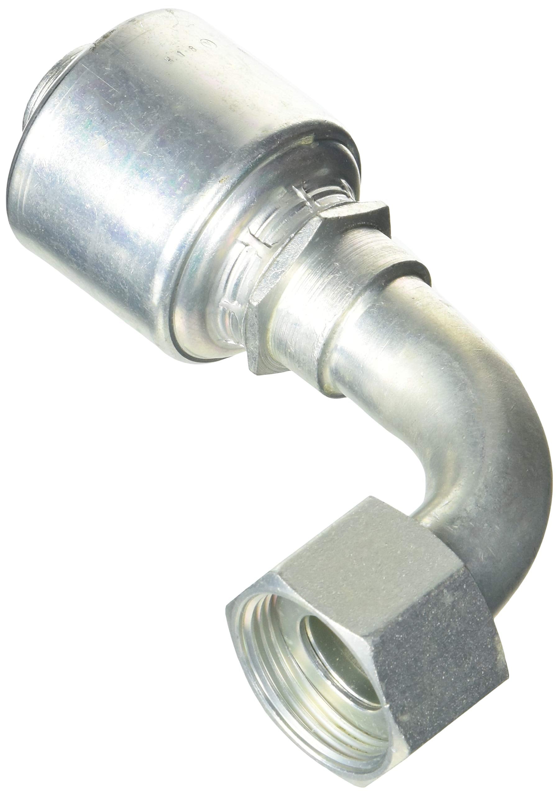 Gates Female G25239-1616 O-Ring Flat-Face Swivel - 90 Bent Tube (MegaCrimp)