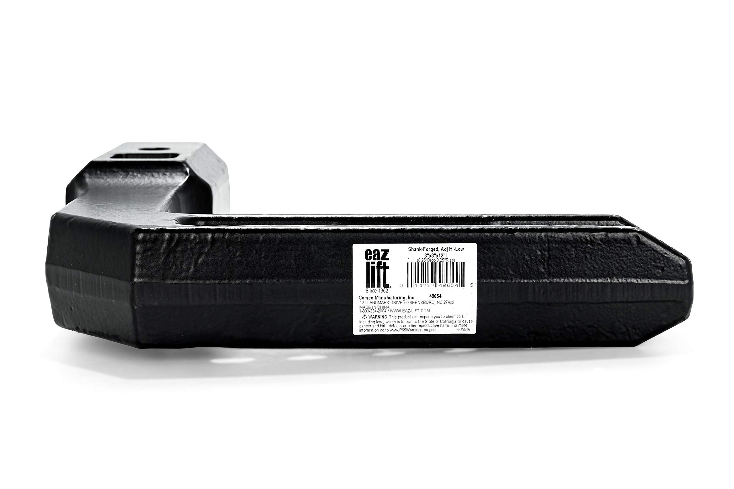 Eaz-Lift 3-Inch Forged Drop Shank 48654 - Allows Extra Length to Obtain Clearance without Bumper Interference when Towing
