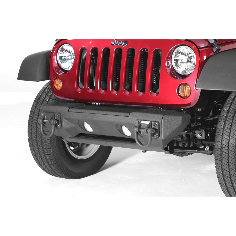 All Terrain Rugged Ridge 11542.23 Stubby Bumper End Kit; 07-18 Jeep Wrangler JK, Black