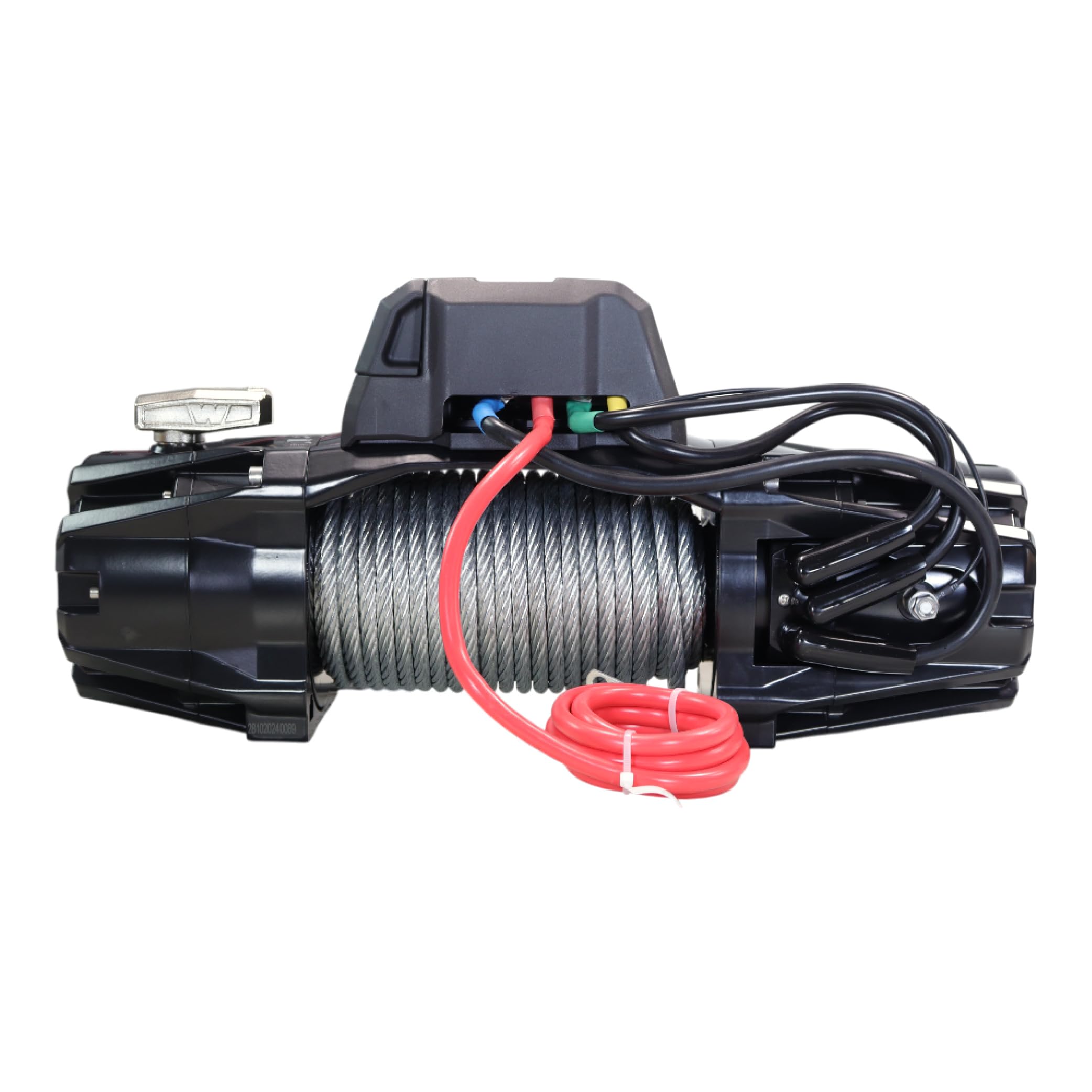 10 WARN VR EVO Standard Duty Electric Winch for Pickups, 1/2-ton, Jeeps, and Larger SUVs, 12V DC, 10,000 lb Line Pull, 90 ft Steel Cable with Roller Fairlead, Relocatable Control Pack.