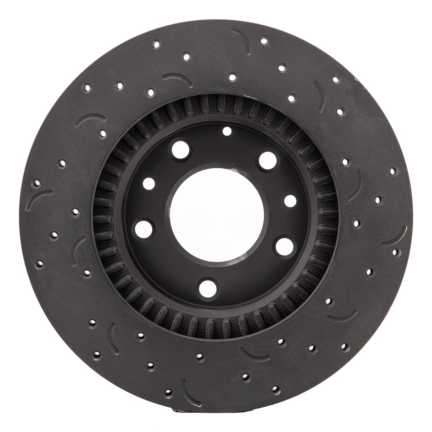 Talon Cross-Drilled and Slotted Vented Rotor, Hawk Performance Brakes, 11.42 in. Diameter, 1.77 in. Height