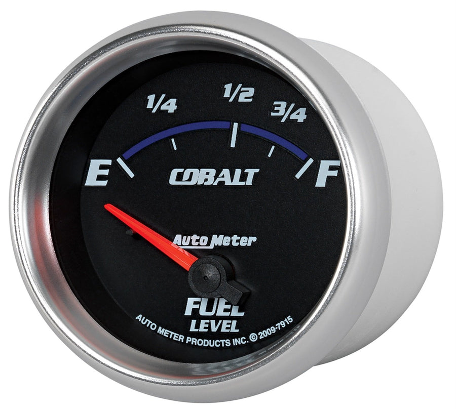 Auto Meter Cobalt 7915 2-5/8" 73 E/ 10 F Short Sweep Electric Fuel Level Gauge