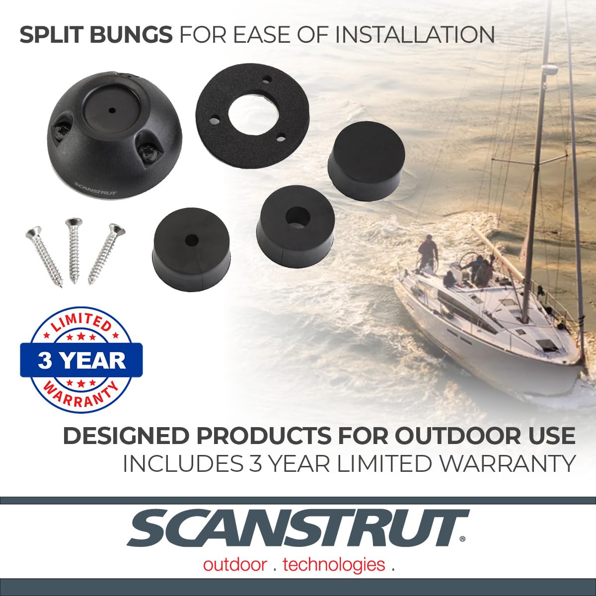 Cable Seal Scanstrut DS16-P-BLK - Black