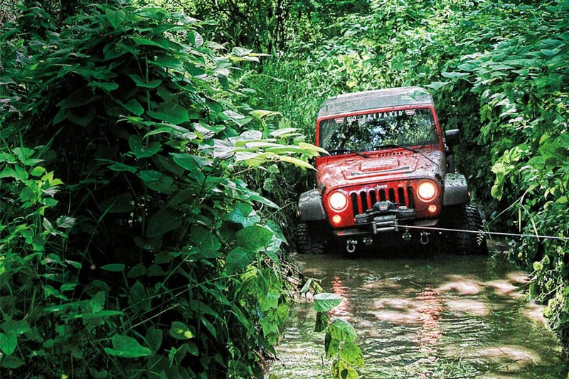 ZEON Warn 8-S Winch with Synthetic Rope - 8000 lb. Capacity