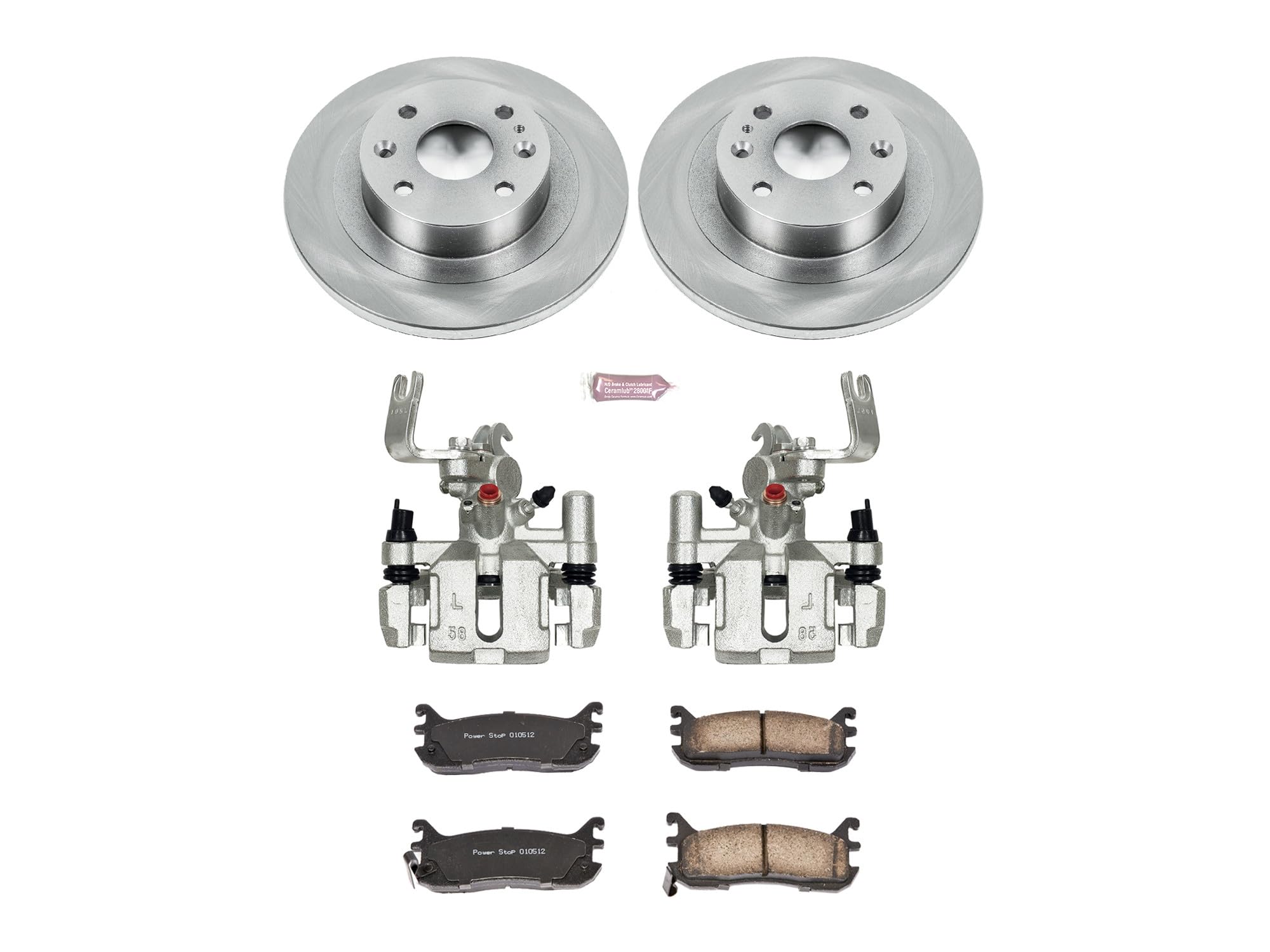 Power Stop KCOE772 Rear Brake Kit Stock Replacement (with Calipers) For Mazda Miata 1994-1997, Mazda Miata 1999-2005 [Model Specific]