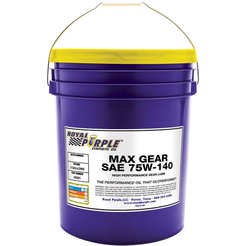 Royal Purple Max Gear 05301 75W-140 High Performance Synthetic Automotive Gear Oil - 5 gal.