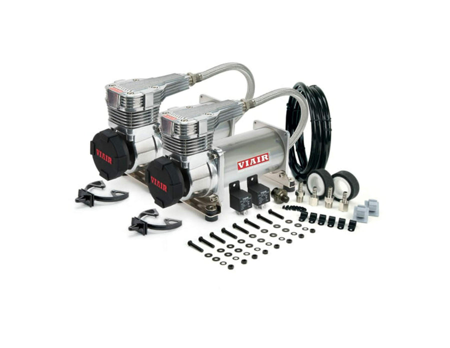 Value Pack Dual Platinum 425C (Gen 2) W/Matte Black Filter with Filter Cap Cover W/VIAIR Logo (175 Psi, 425C/2)