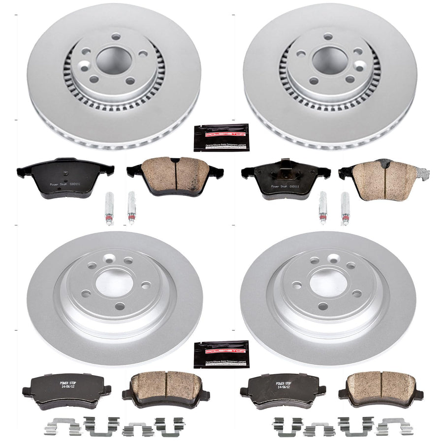 Power Stop Z23 Evolution Geomet Coated Brake Kit For Volvo S60, Volvo S60 Cross Country, Volvo S80, Volvo V60, Volvo V60 Cross Country, Volvo XC70 [Model Specific]