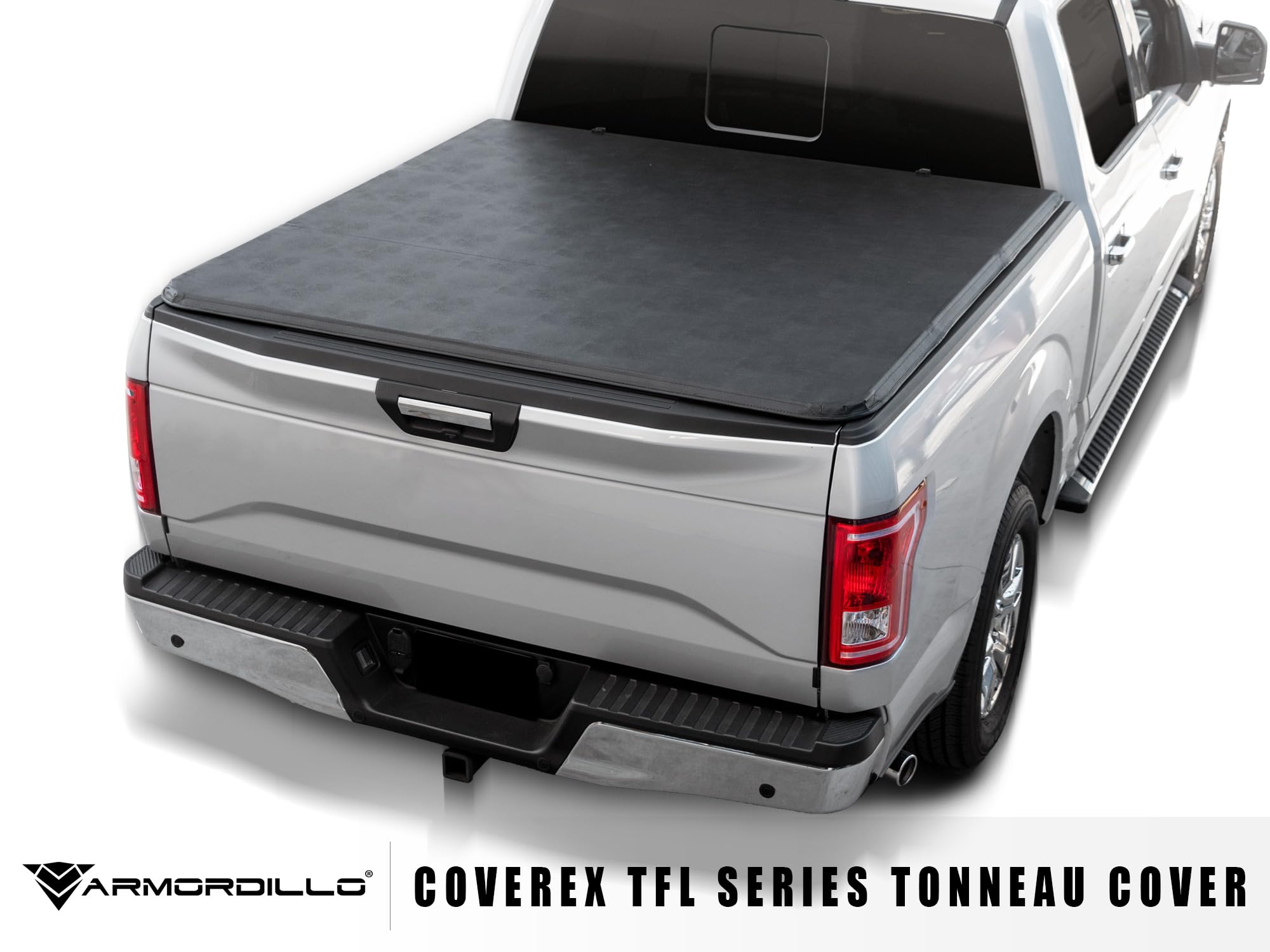 Armordillo TF Series CoveRex Lightweight Soft Vinyl Tri-Fold Truck Bed Tonneau Cover|Compatible with 2024-2025 Toyota Tacoma 5 Ft (60") Short Bed|8735565|Truck Bed Cover