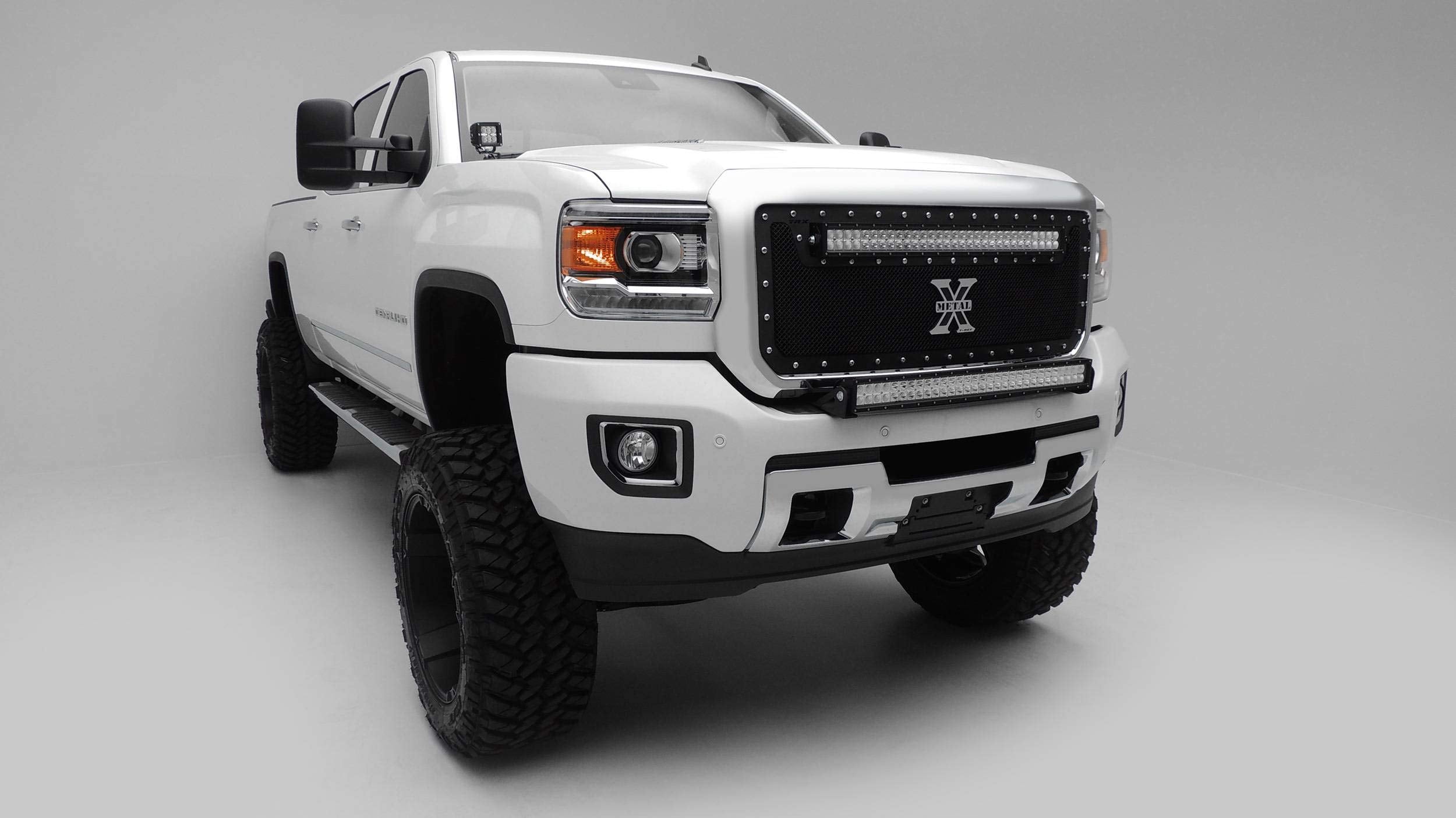 ZROADZ Black Front Bumper LED Bracket 2015-2016 CHEVROLET SILVERADO Z321221 2500/3500