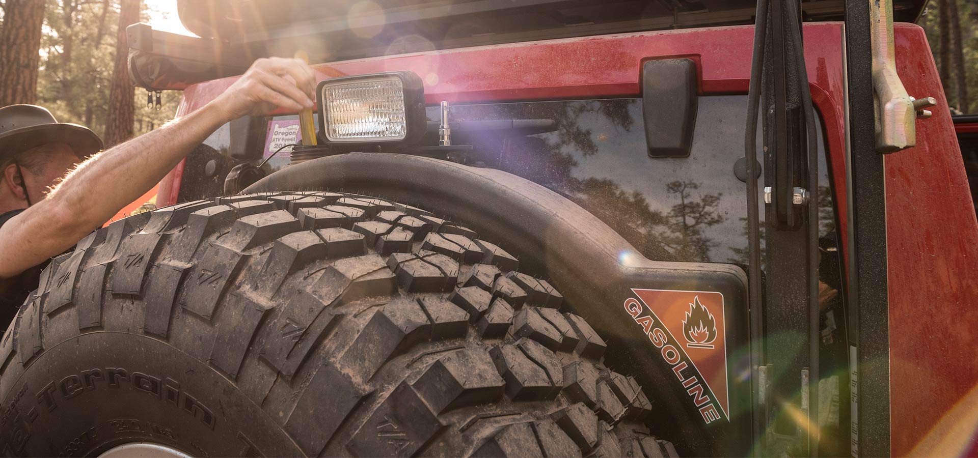 Fuel Caddy AEV for AEV JK/JL Wrangler Rear Tire Carrier - Gasoline