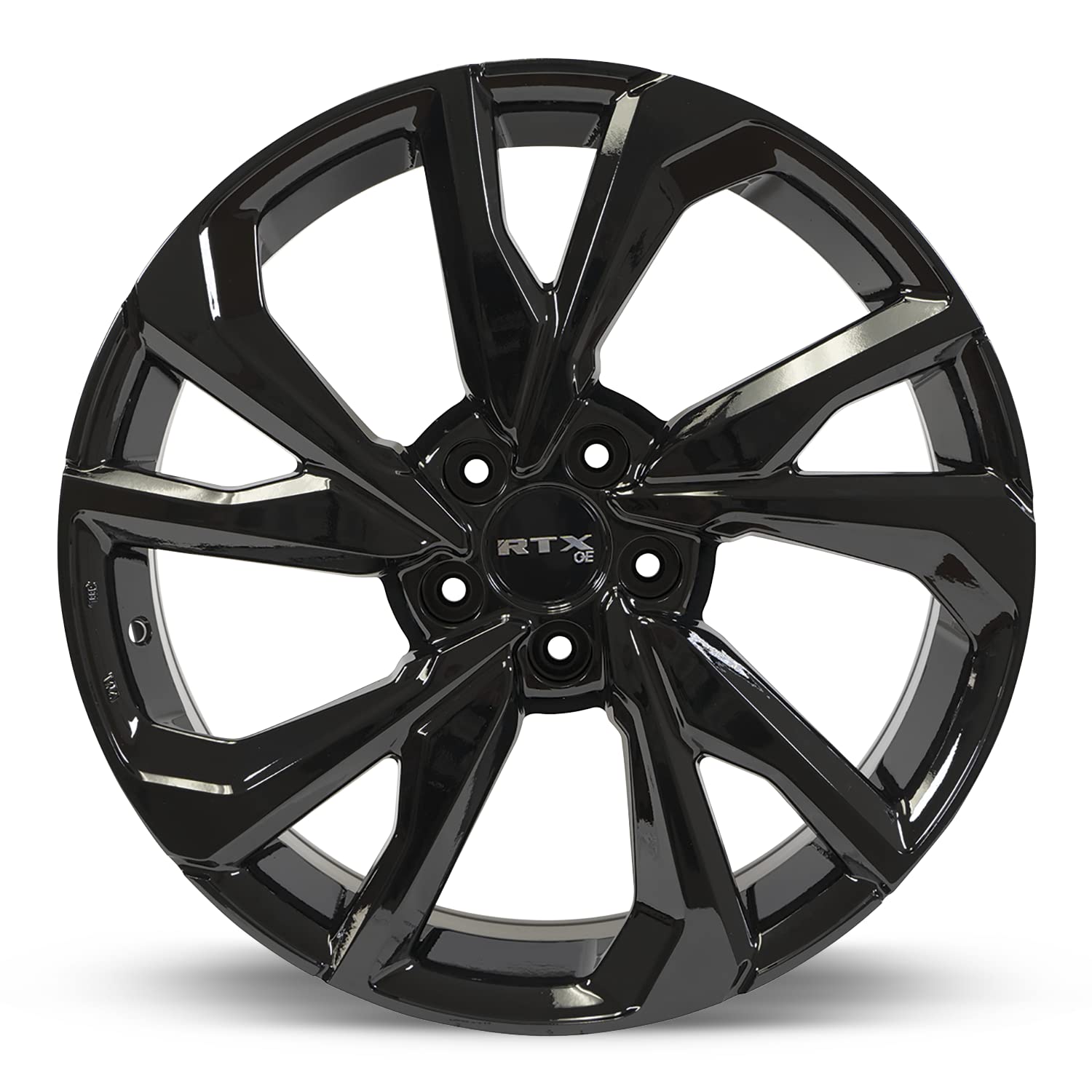 NIKKO RTX Custom Wheel - 18x8, 45 Offset, 5x114.3 Bolt Pattern, 64.1mm Hub - Gloss Black Rim