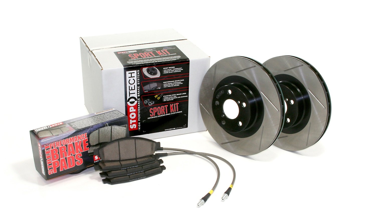 Sport Axle Pack Stoptech 977.51003F, Slotted, Front