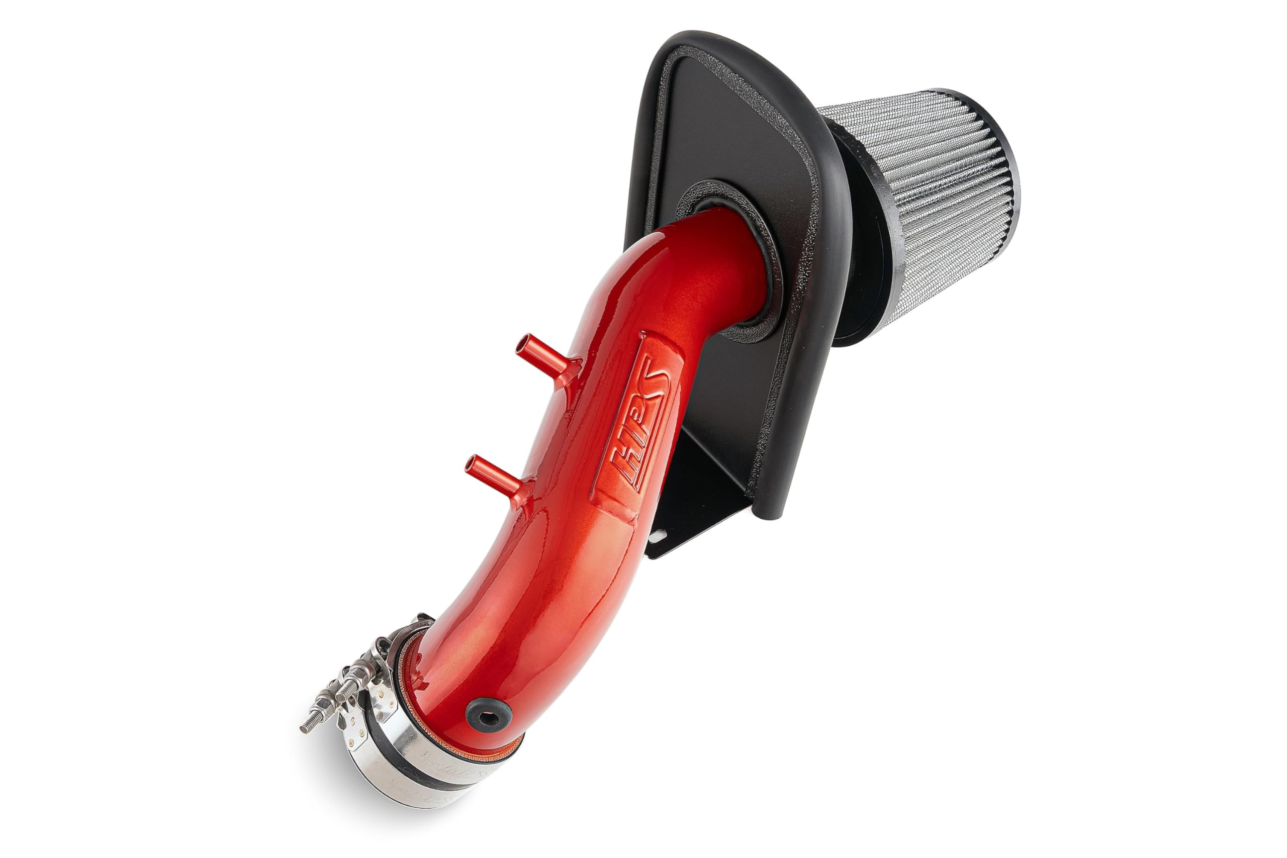 HPS Air Intake Kit Red with Heat Shield Compatible for 2004-2008 Acura TSX 2.4L 2003-2006 Honda Accord 2.4L without MAF Sensor, 827-737R