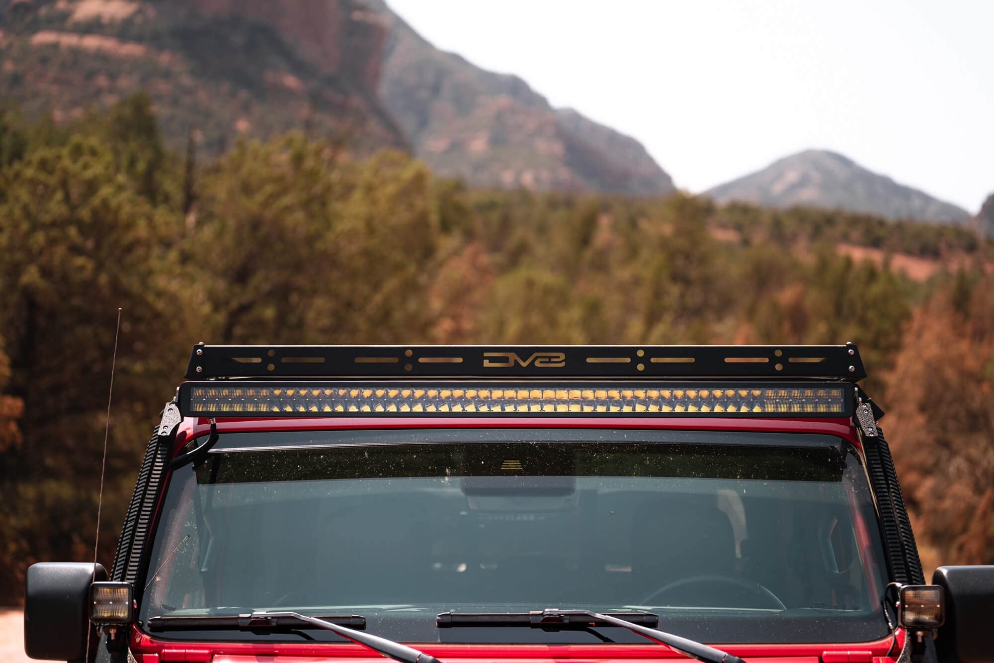 LED Light Bar | DV8 Offroad | 52" Dual Row | 42,000 Lumen from OSRAM LED's | Bezel-Less Housing w/Heat Fins | IP68 Rated UV Resistant Lens | Flood/Spot Pattern | Elite Series BE52EW500W